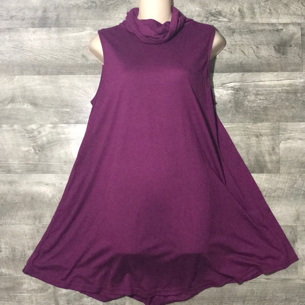 Cotton on turtle neck sleeveless top L